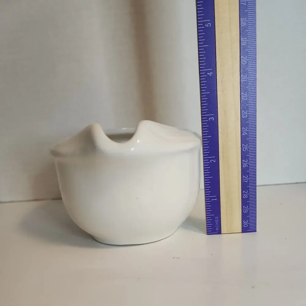Pfaltzgraff SAUCE GRAVY BOAT Acadia White / Off White Woven Pattern Stoneware